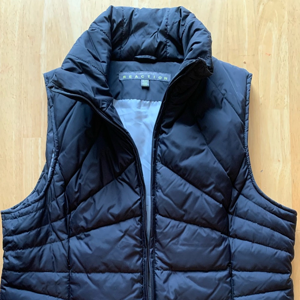 Black vest...  filler 60% down 40% feathers